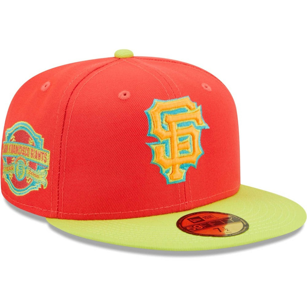San Francisco Giants New Era Lava Highlighter Combo 59FIFTY Fitted Hat | MLB For sale