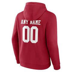 San Francisco 49ers Team Authentic Personalized Name & Number Pullover Hoodie
