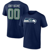 Seattle Seahawks Team Authentic Personalized Name & Number T-Shirt