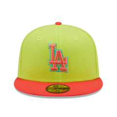 Los Angeles Dodgers New Era Cyber Highlighter 59FIFTY Fitted Hat | MLB Outlet