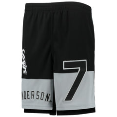 Tim Anderson Chicago White Sox Youth Pandemonium Name & Number Shorts | MLB On Sale