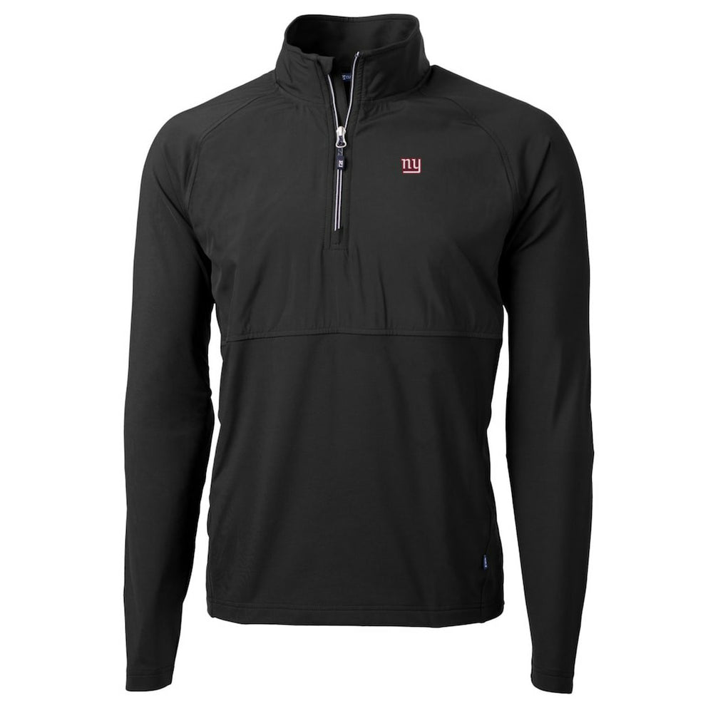 New York Giants Cutter & Buck Adapt Eco Knit Hybrid Recycled Quarter-Zip Raglan Jacket