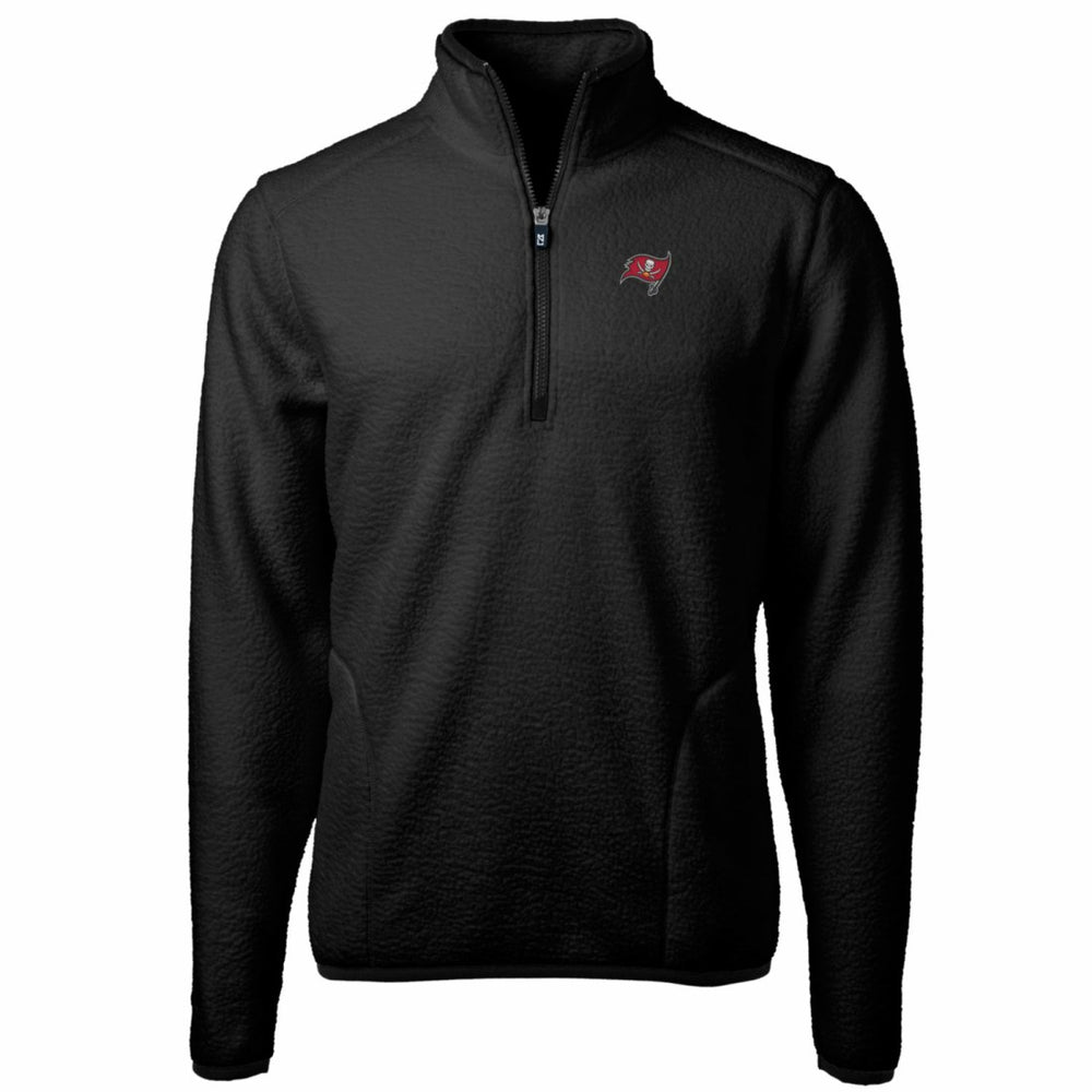 Tampa Bay Buccaneers Cutter & Buck Cascade Eco Sherpa Fleece Quarter-Zip Pullover Jacket