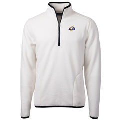 Los Angeles Rams Cutter & Buck Cascade Eco Sherpa Fleece Quarter-Zip Pullover Jacket