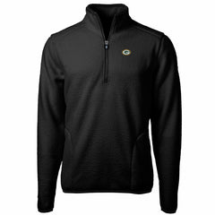 Green Bay Packers Cutter & Buck Big & Tall Cascade Eco Sherpa Fleece Quarter-Zip Pullover Jacket