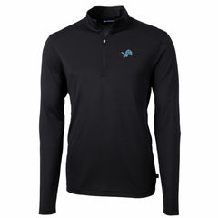Detroit Lions Cutter & Buck Big & Tall Virtue Eco Pique Quarter-Zip Pullover Jacket