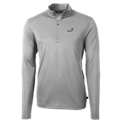Philadelphia Eagles Cutter & Buck Big & Tall Virtue Eco Pique Quarter-Zip Pullover Jacket