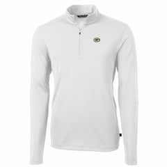 Green Bay Packers Cutter & Buck Big & Tall Virtue Eco Pique Quarter-Zip Pullover Jacket