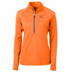 Chicago Bears Cutter & Buck Women's Adapt Eco Knit Stretch Recycled Half-Zip Pullover Top