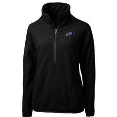 Buffalo Bills Cutter & Buck Women's Cascade Eco Sherpa Fleece Half-Zip Pullover Jacket