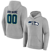 Seattle Seahawks Team Authentic Custom Pullover Hoodie