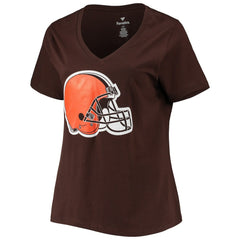 Cleveland Browns Fanatics Deshaun Watson Women's Plus Size Player Name & Number V-Neck T-Shirt