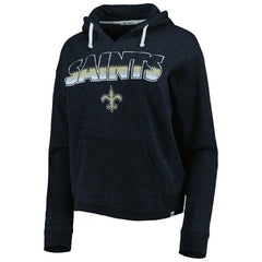 New Orleans Saints 47 brand '47 Women's Color Rise Kennedy Notch Neck Pullover Hoodie
