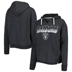 Las Vegas Raiders 47 brand '47 Women's Color Rise Kennedy Notch Neck Pullover Hoodie