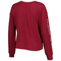 Arizona Cardinals 47 brand '47 Women's Skyler Parkway Cropped Long Sleeve T-Shirt