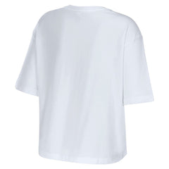 New Orleans Saints WEAR by Erin Andrews Women's Boxy Floral Cropped T-Shirt