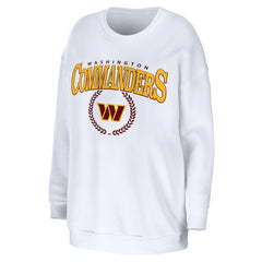 Washington Commanders WEAR by Erin Andrews Women's Oversized Pullover Sweatshirt