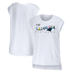 Carolina Panthers WEAR by Erin Andrews Women's Greetings From Muscle T-Shirt