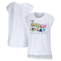 Green Bay Packers WEAR by Erin Andrews Women's Greetings From Muscle T-Shirt