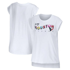 Houston Texans WEAR by Erin Andrews Women's Greetings From Muscle T-Shirt