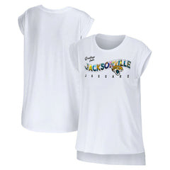 Jacksonville Jaguars WEAR by Erin Andrews Women's Greetings From Muscle T-Shirt