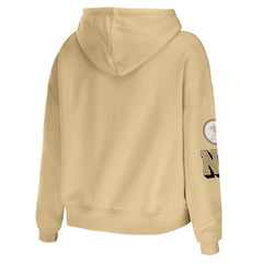 New Orleans Saints WEAR by Erin Andrews Women's Plus Size Modest Cropped Pullover Hoodie