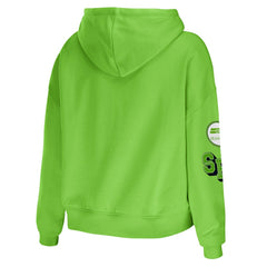 Seattle Seahawks WEAR by Erin Andrews Women's Plus Size Modest Cropped Pullover Hoodie
