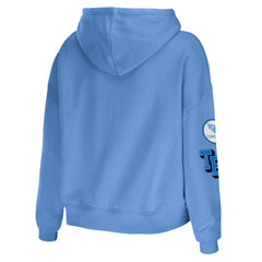 Tennessee Titans WEAR by Erin Andrews Women's Plus Size Modest Cropped Pullover Hoodie
