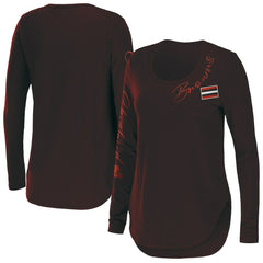 Cleveland Browns WEAR by Erin Andrews Women's Team Scoop Neck T-Shirt