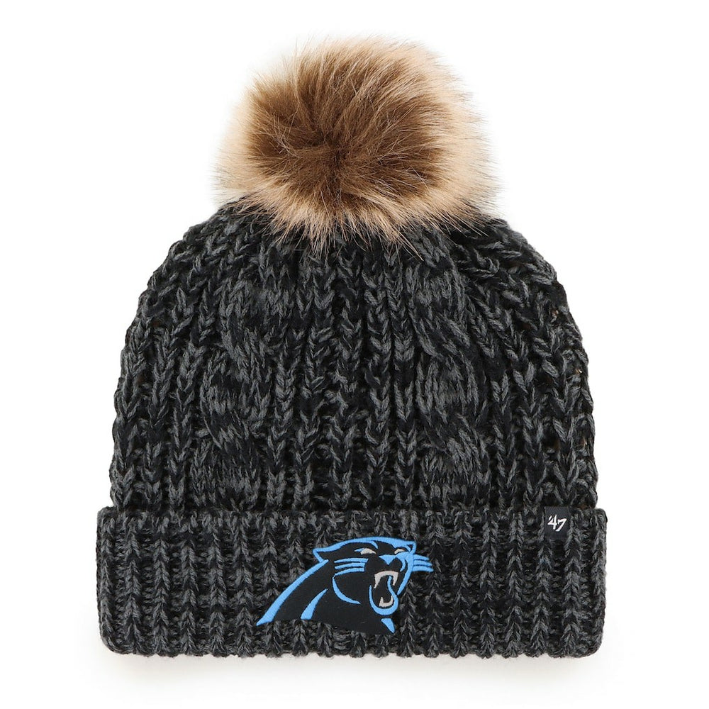 Carolina Panthers 47 brand '47 Women's Meeko Cuffed Knit Hat with Pom