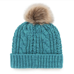 Miami Dolphins 47 brand '47 Women's Meeko Cuffed Knit Hat with Pom