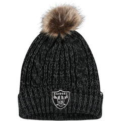 Las Vegas Raiders 47 brand '47 Women's Meeko Cuffed Knit Hat with Pom