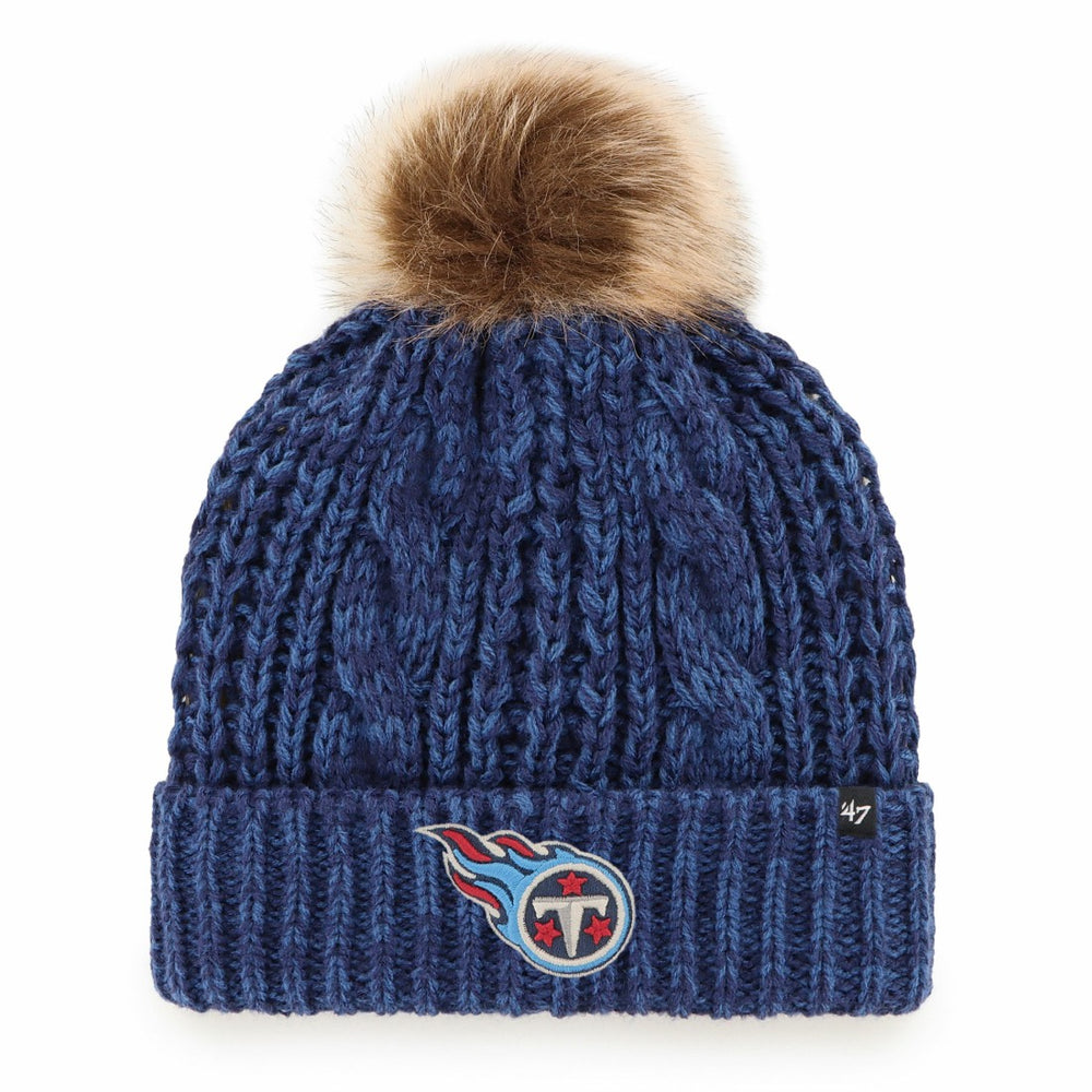 Tennessee Titans 47 brand '47 Women's Meeko Cuffed Knit Hat with Pom