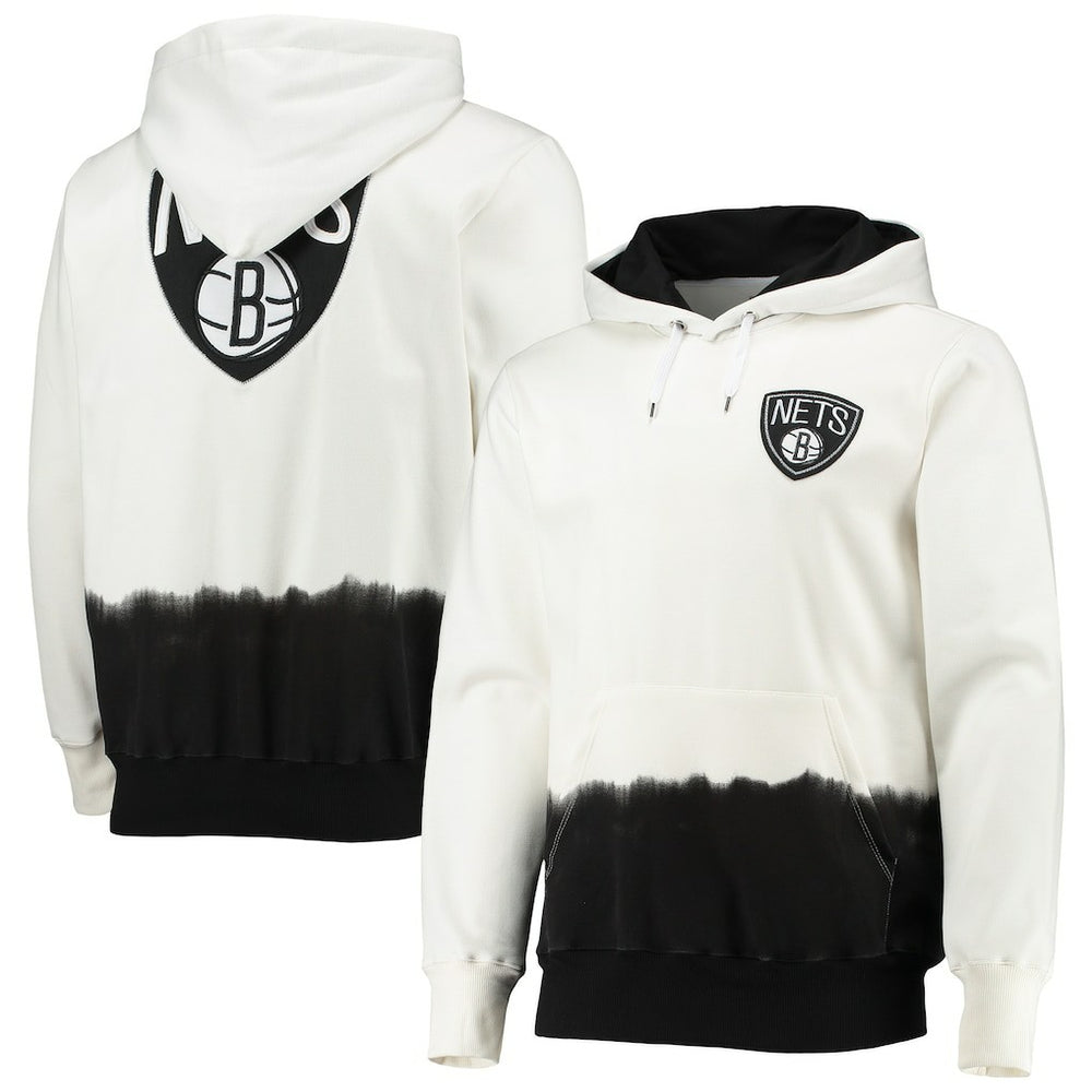 Brooklyn Nets FISLL Double Dribble Dip-Dye Pullover Hoodie Online