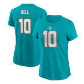 Miami Dolphins Nike Tyreek Hill Women's Player Name & Number T-Shirt