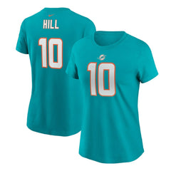 Miami Dolphins Nike Tyreek Hill Women's Player Name & Number T-Shirt