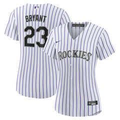 Kris Bryant Colorado Rockies Women's Replica Player Jersey - White/Purple