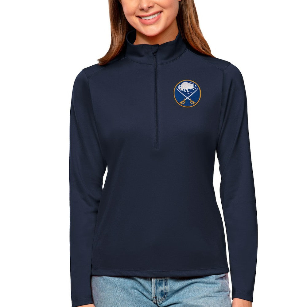 Buffalo Sabres Antigua Women's Tribute Quarter-Zip Pullover Top Online
