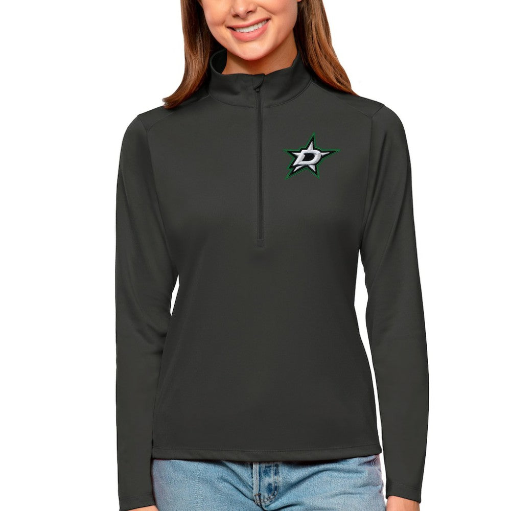 Dallas Stars Antigua Women's Tribute Quarter-Zip Pullover Top Discount