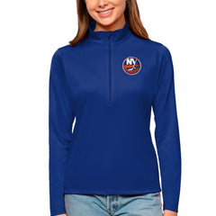 New York Islanders Antigua Women's Tribute Quarter-Zip Pullover Top Outlet