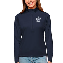 Toronto Maple Leafs Antigua Women's Tribute Quarter-Zip Pullover Top For Sale