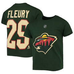 Marc-Andre Fleury Minnesota Wild Youth Player Name & Number T-Shirt Outlet