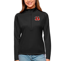 Cincinnati Bengals Antigua Women's Tribute Half-Zip Top