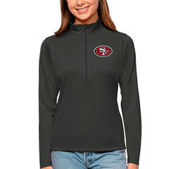 San Francisco 49ers Antigua Women's Tribute Half-Zip Top