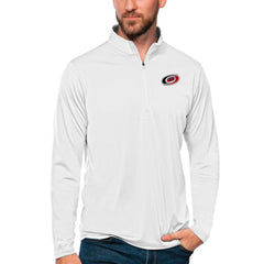 Carolina Hurricanes Antigua Tribute Quarter-Zip Pullover Top For Sale