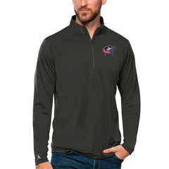 Columbus Blue Jackets Antigua Tribute Quarter-Zip Pullover Top Online