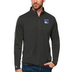 New York Rangers Antigua Tribute Quarter-Zip Pullover Top Outlet