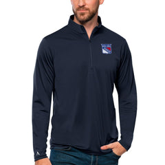 New York Rangers Antigua Tribute Quarter-Zip Pullover Top Sale