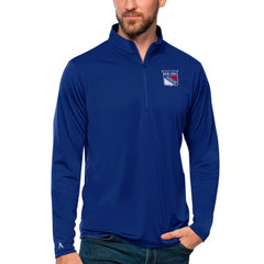New York Rangers Antigua Tribute Quarter-Zip Pullover Top Online