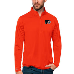 Philadelphia Flyers Antigua Tribute Quarter-Zip Pullover Top Online
